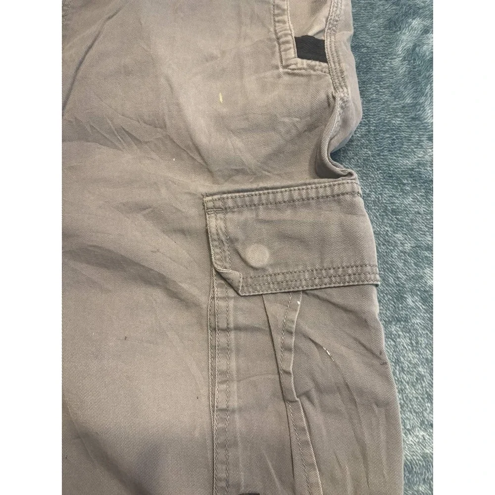 Quiksilver Mens Tan Khaki 100% Cotton Multi Pocket Cargo Shorts Size 36